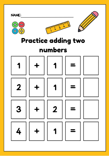 Add, Subtract and Complete the Numbers-Little math star